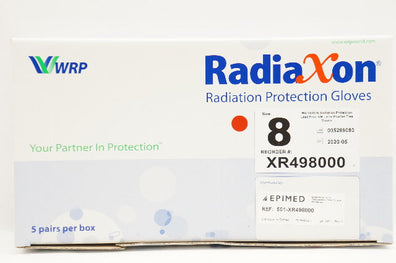 RadiaXon XR498000 Radition Protection Gloves, Size 8 - Box of 5pairs